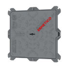Lapangan Mobil Manhole Cover Persegi Dengan Kunci B125 Besi Ulet EN GJS500-7 Sertifikasi ISO9001
