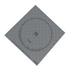 Round Metal Manhole Cover 125KN B125 Bingkai Persegi Pejalan Kaki Sertifikasi ICMQ